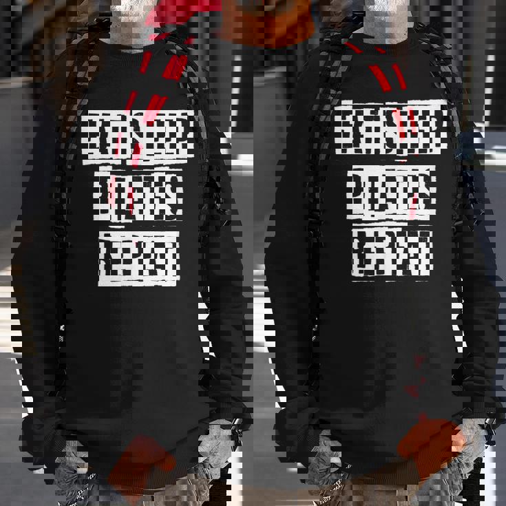 Lovely Funny Cool Sarcastic Eat Sleep Pilates Repeat Sweatshirt Gifts for Old Men Lovely Funny Cool Sarcastic Eat Sleep Pilates Repeat Sweatshirt Gifts for Old Men