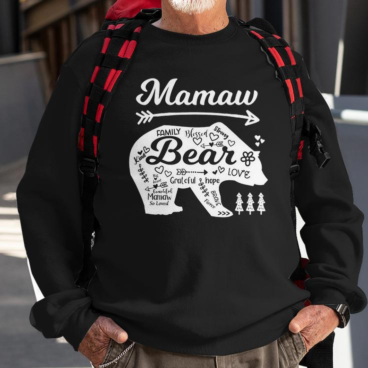 Mamaw Bear Words Of Love With Doodle Graphics Grandma Gifts Men Women Sweatshirt Graphic Print Unisex Gifts for Old Men