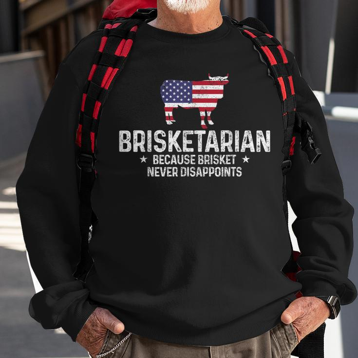 Mens Briketarian Bbq Grilling Chef State Map Funny Barbecue V2 Sweatshirt Gifts for Old Men