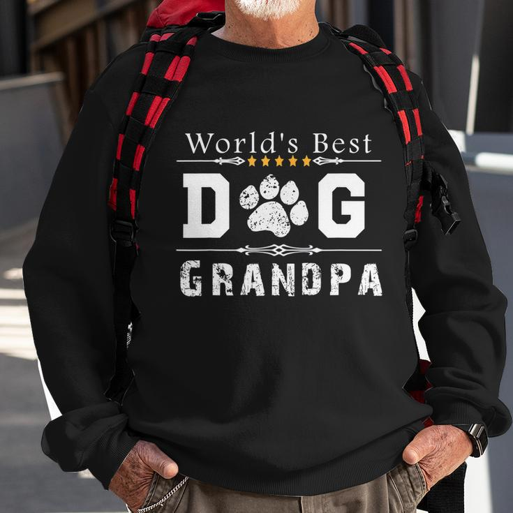 Mens Worlds Best Dog Grandpa Sweatshirt Gifts for Old Men
