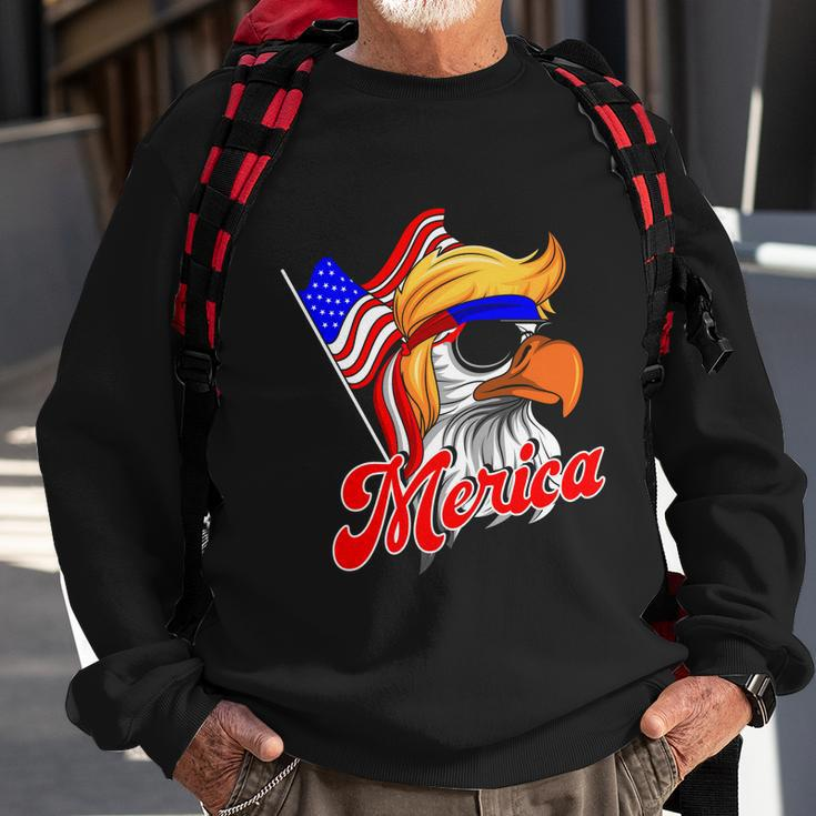 Merica Patriotic Eagle Mullet 4Th Of July American Flag Great Gift Sweatshirt Gifts for Old Men