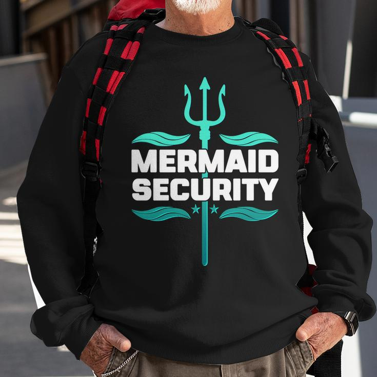 Mermaid Security Trident Sweatshirt Gifts for Old Men