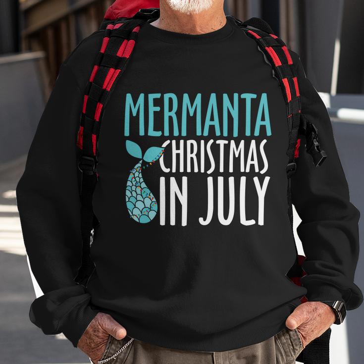 Mermanta Christmas In July Gift Christmas In July Sweatshirt Gifts for Old Men