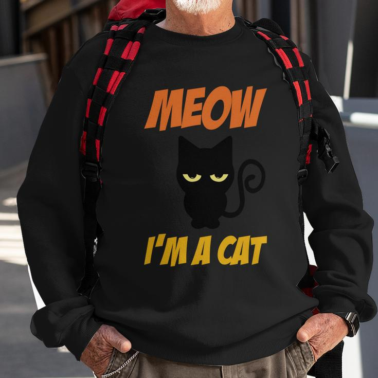 Moew Im A Cat Halloween Quote Sweatshirt Gifts for Old Men