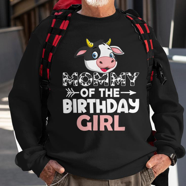 Mommy Of The Birthday Girl Cows Farm Cow Mom Sweatshirt Gifts for Old Men