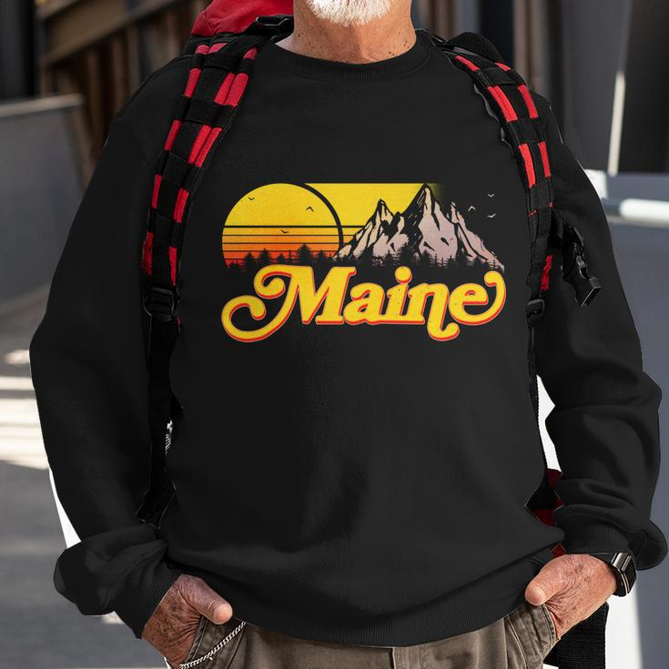 Mountains In Maine Sweatshirt Gifts for Old Men