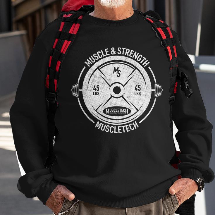 Muscle And Strength Muscletech Sweatshirt Gifts for Old Men