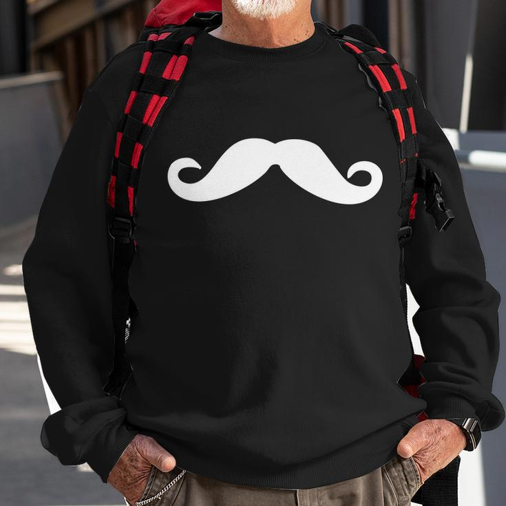 Mustache Logo Sweatshirt Gifts for Old Men