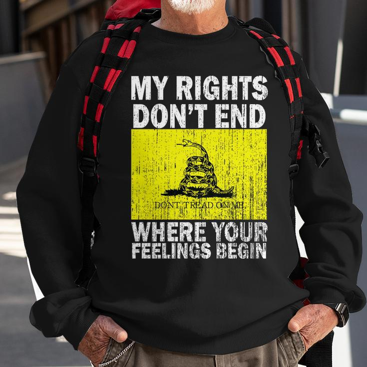 My Rights Dont End Where Your Feelings Begin Tshirt Sweatshirt Gifts for Old Men