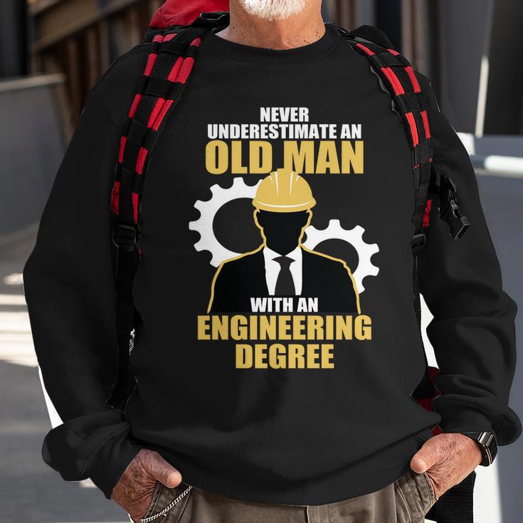 Never Underestimate An Old Man With An Engineering Degree Tshirt Sweatshirt Gifts for Old Men