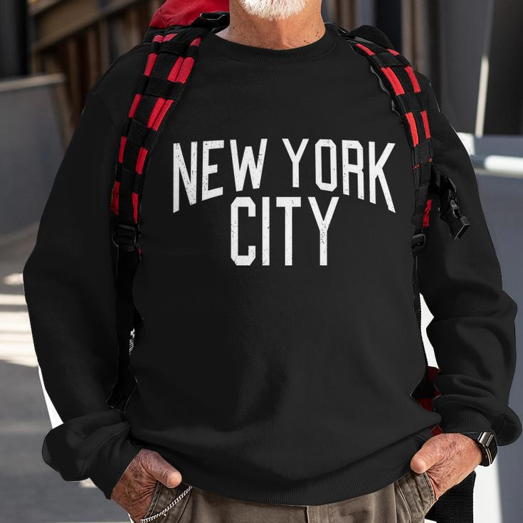 New York City Simple Logo Sweatshirt Gifts for Old Men