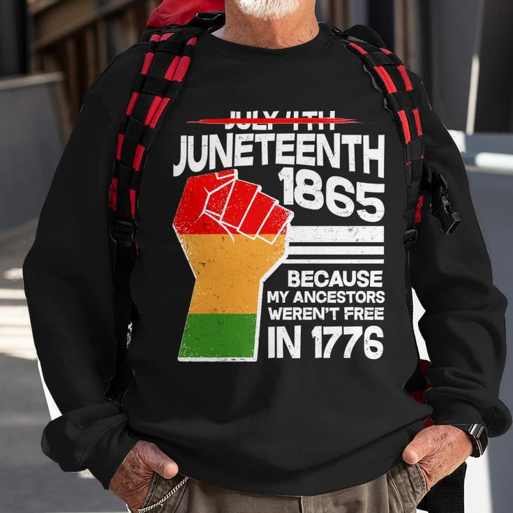 Not July 4Th Juneteenth Sweatshirt Gifts for Old Men