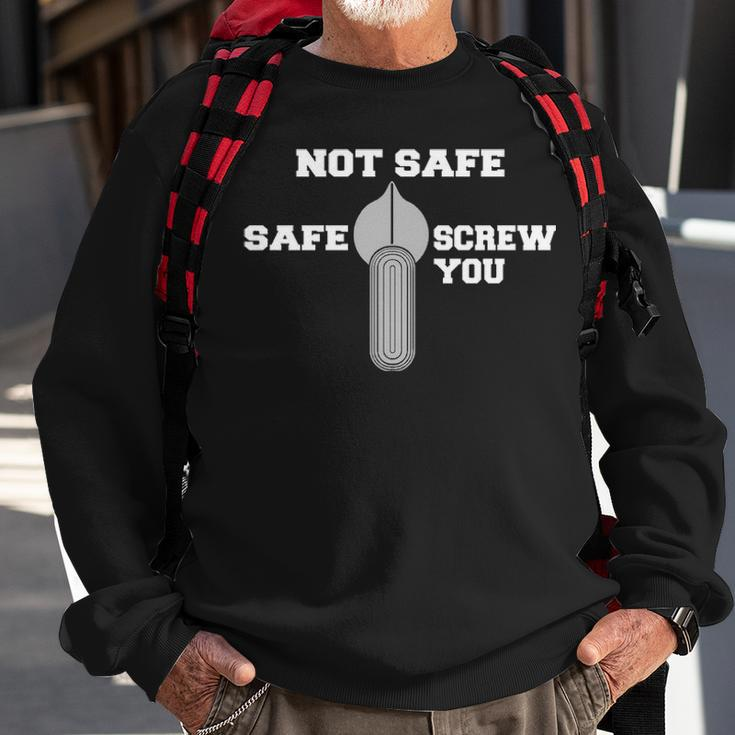 Not Safe Sweatshirt Gifts for Old Men