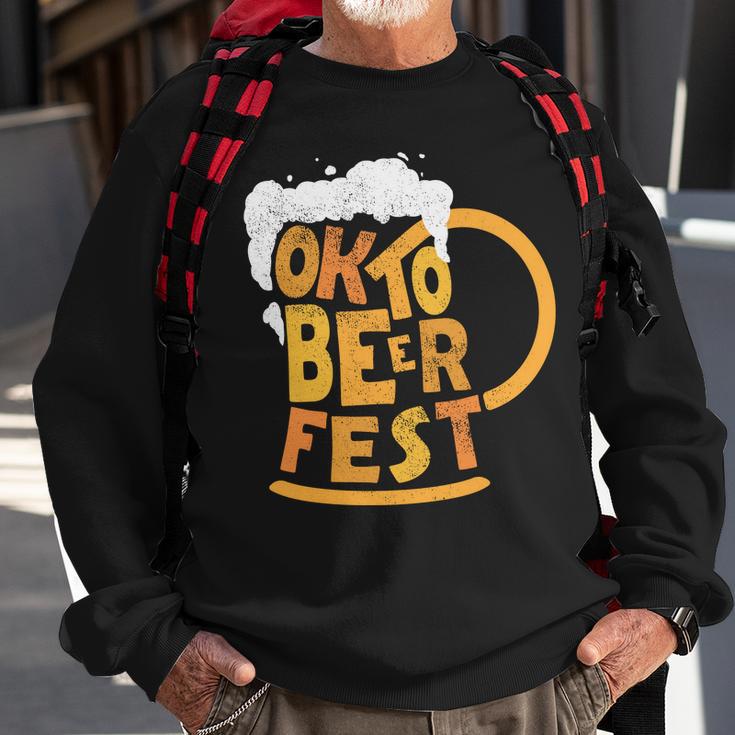 Oktoberfest Beer Fest Logo Sweatshirt Gifts for Old Men