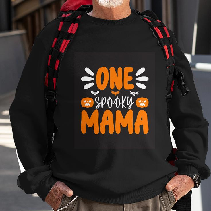 One Spooky Mama Halloween Quote Sweatshirt Gifts for Old Men