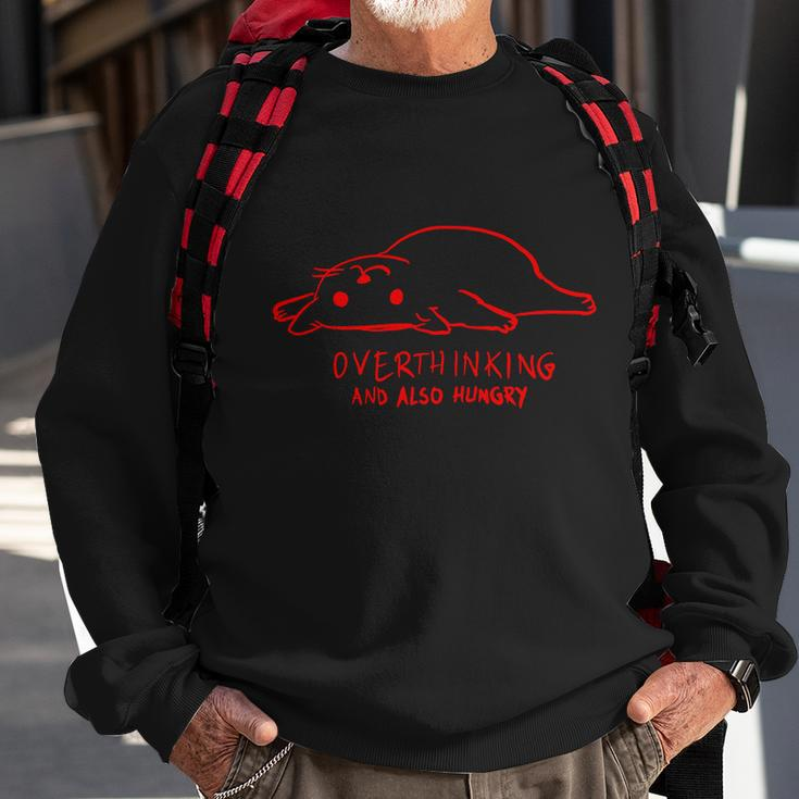 Over Thinking And Also Hungry Sweatshirt Gifts for Old Men