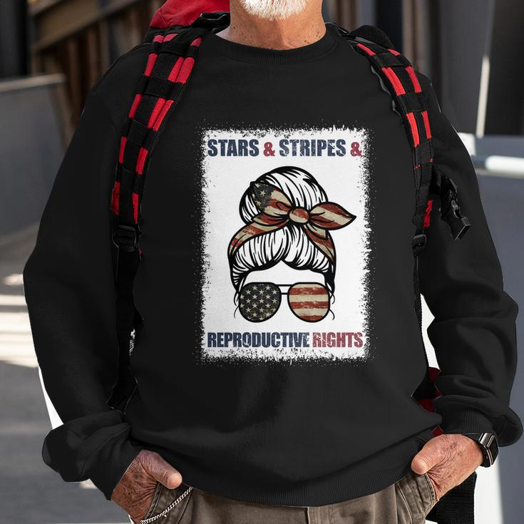 Patriotic 4Th Of July Stars Stripes And Reproductive Rights Funny Gift Sweatshirt Gifts for Old Men