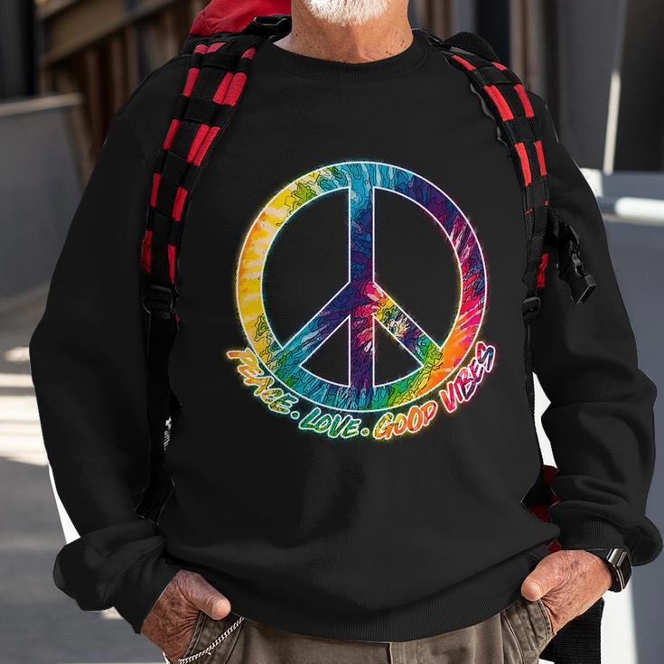 Peace Love Good Vibes Tshirt Sweatshirt Gifts for Old Men