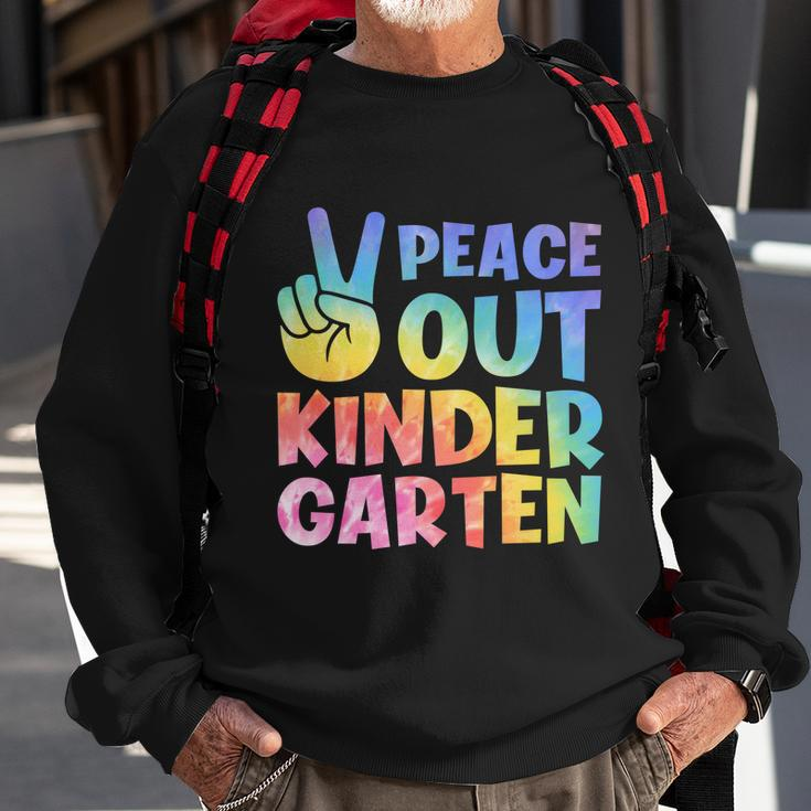 Peace Out Kindergarten Grade 2022 Happy Last Day Of School Gift Sweatshirt Gifts for Old Men