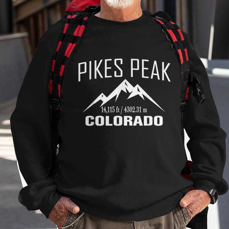 Pikes Peak Colorado Climbing Summit Club Outdoor Tshirt Sweatshirt Gifts for Old Men