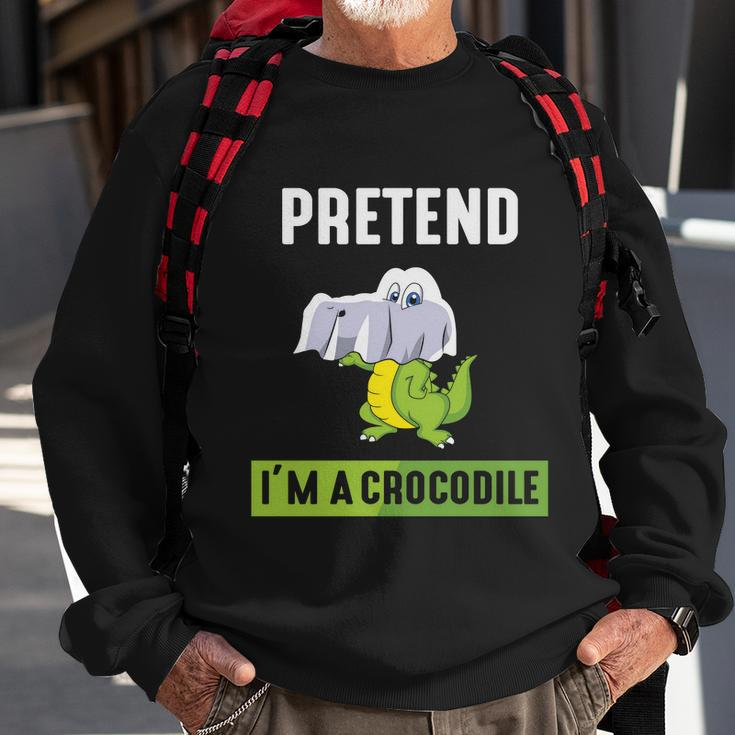 Pretend Im A Crocodile Halloween Quote Sweatshirt Gifts for Old Men