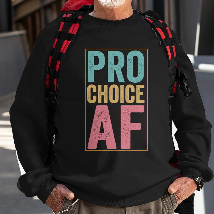 Pro Choice Af Reproductive Rights Vintage Sweatshirt Gifts for Old Men