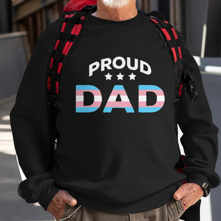 Proud Dad Of Transgender Lgbt Trans Flag Meaningful Gift Design Funny Gift Sweatshirt Gifts for Old Men