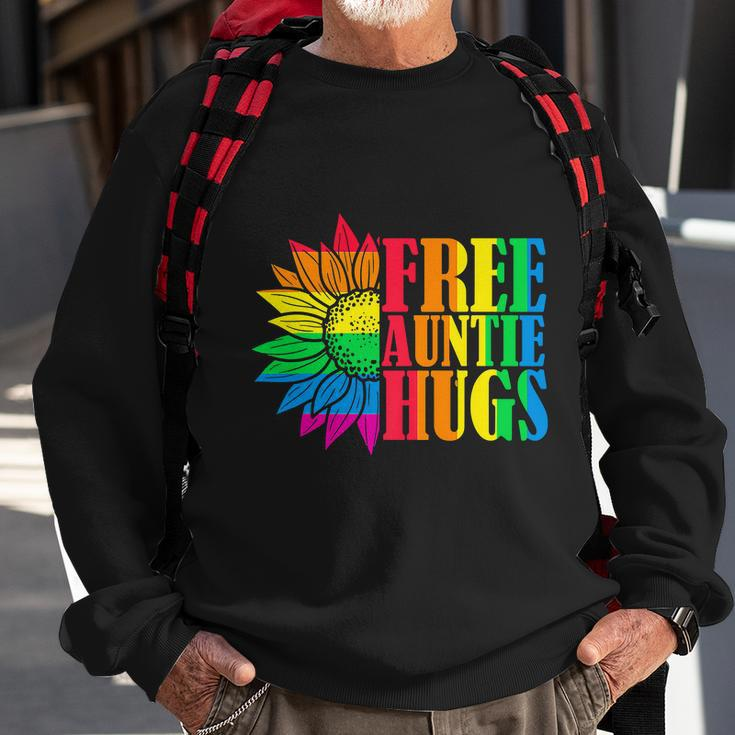 Proud Lgbt Free Auntie Hugs Lgbt Pride Month Sweatshirt Gifts for Old Men