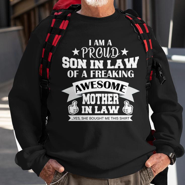 Proud Son In Law Of An Awesome Mother In Law Tshirt Sweatshirt Gifts for Old Men