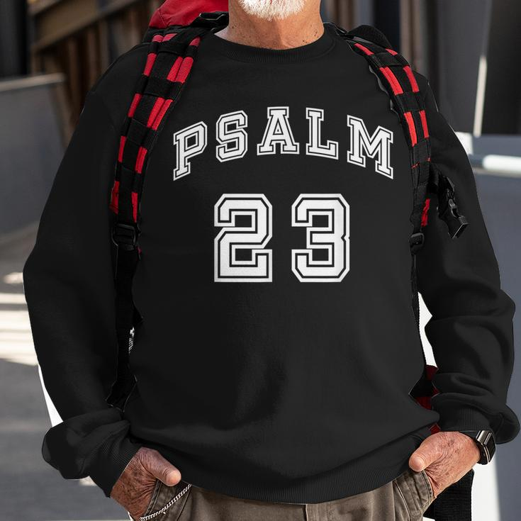Psalm 23 Fearless Christian Sports Double Sided Sweatshirt Gifts for Old Men