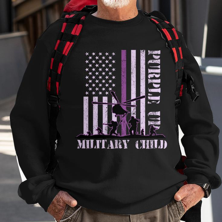 Purple Up Military Child Tshirt Sweatshirt Gifts for Old Men