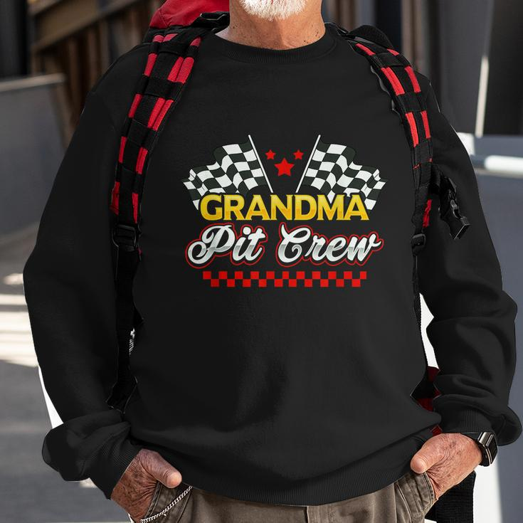 Race Car Birthday Party Racing Family Grandma Pit Crew Sweatshirt Gifts for Old Men
