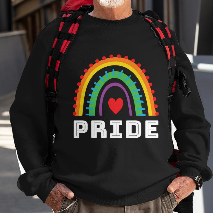 Rainbow Lgbtq Heart Pride Month Lbgt Sweatshirt Gifts for Old Men