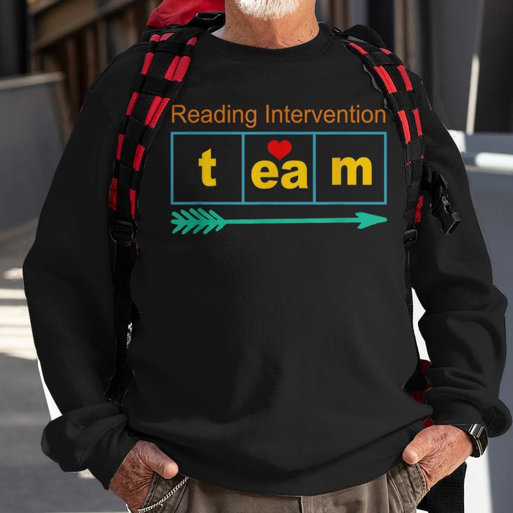 Reading Intervention Team Science Of Reading Teacher Squad Men Women Sweatshirt Graphic Print Unisex Gifts for Old Men