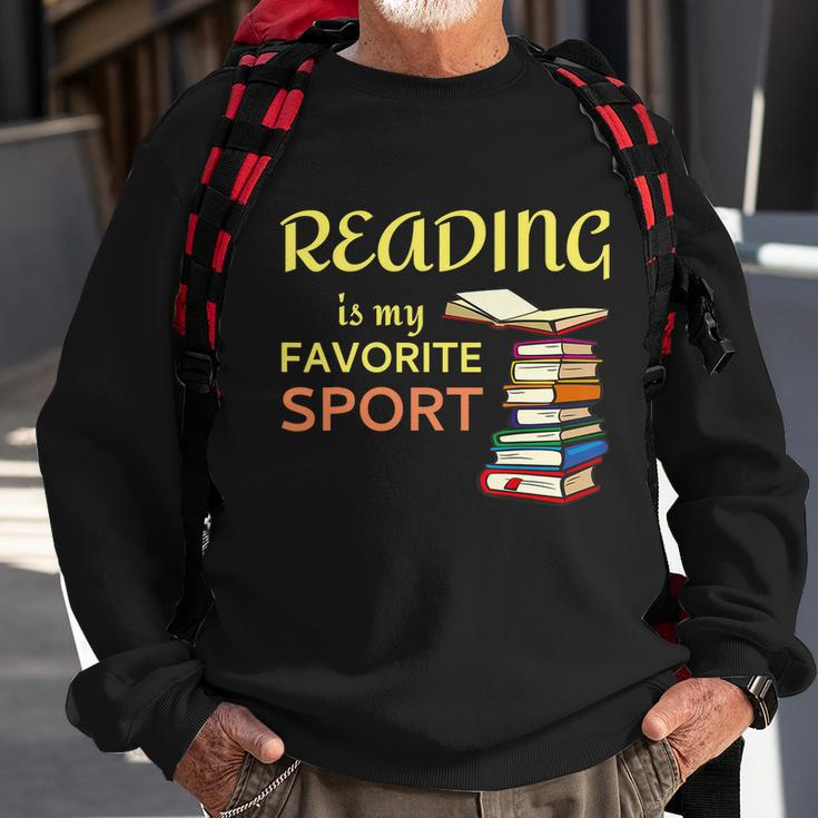 Reading Is My Favorite Sport A Cute And Funny Gift For Bookworm Book Lovers Book Sweatshirt Gifts for Old Men