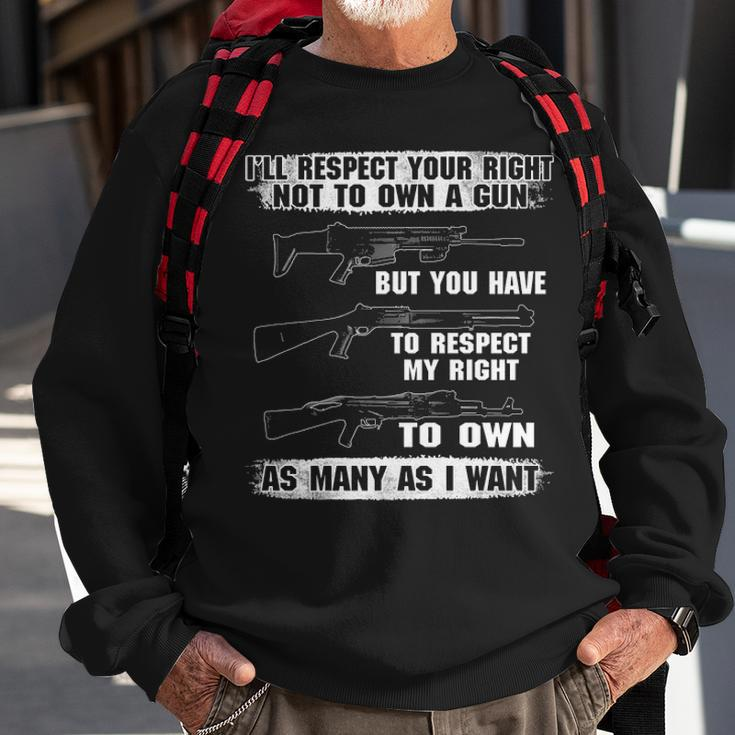 Respect My Right Sweatshirt Gifts for Old Men