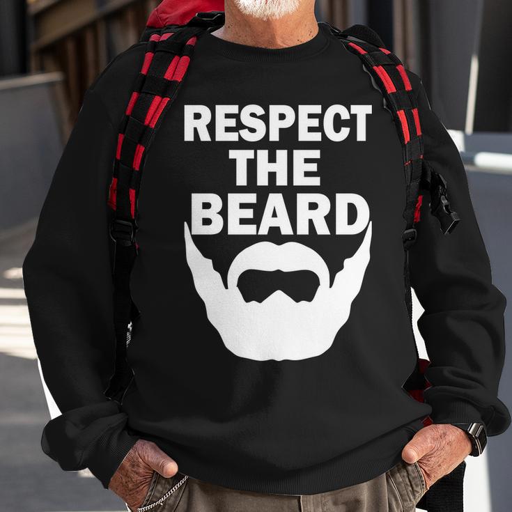 Respect The Beard Tshirt Sweatshirt Gifts for Old Men