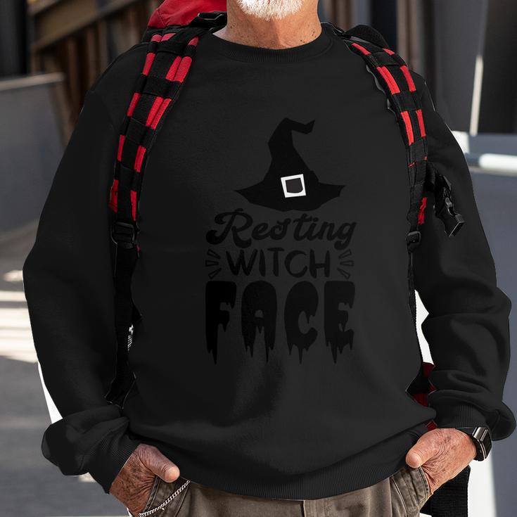 Resting Witch Face Witch Hat Halloween Quote Sweatshirt Gifts for Old Men