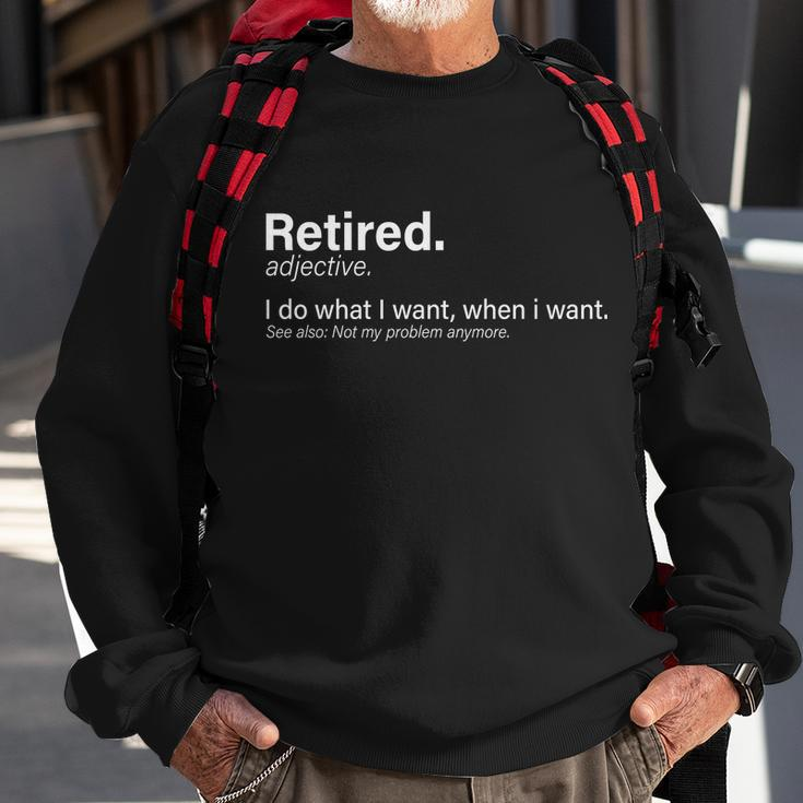 Retired Definition V2 Sweatshirt Gifts for Old Men