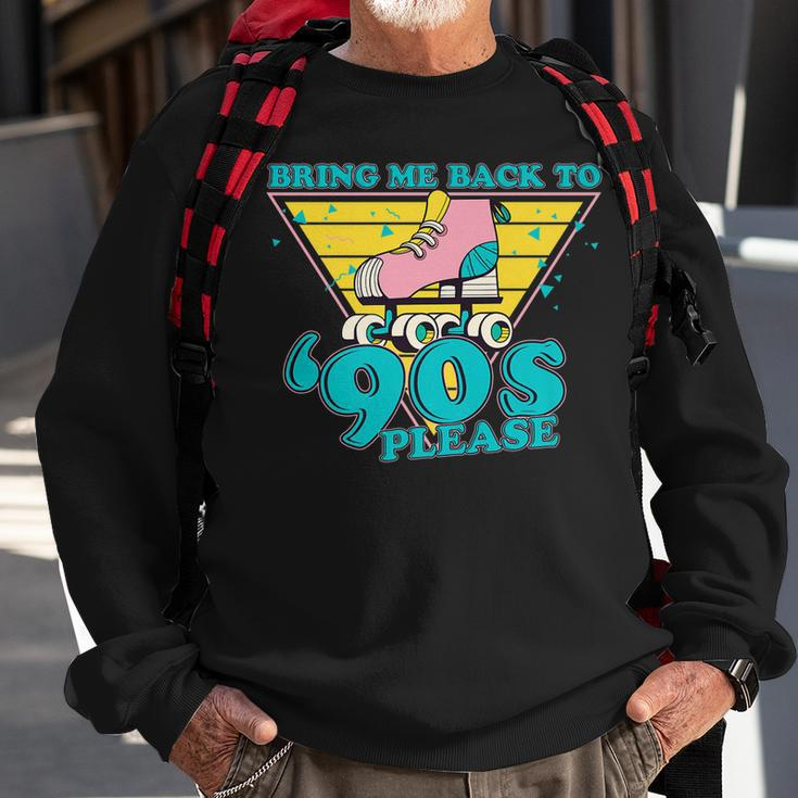 Retro Bring Me Back To The 90S Quad Skating For Skate Lover  Men Women Sweatshirt Graphic Print Unisex Gifts for Old Men
