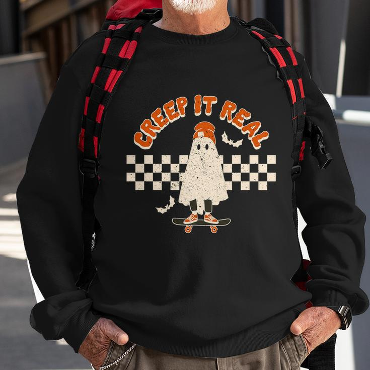 Retro Halloween Comfort Colors Shirt Creep It Real Sweatshirt Gifts for Old Men