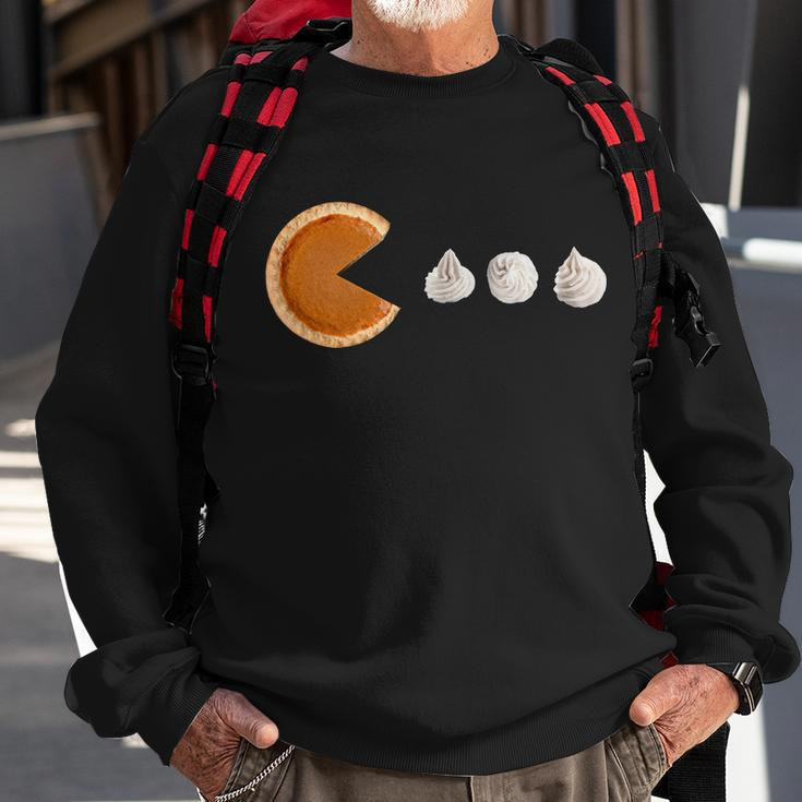Retro Pumpkin Pie Thanksgiving Game Tshirt Sweatshirt Gifts for Old Men