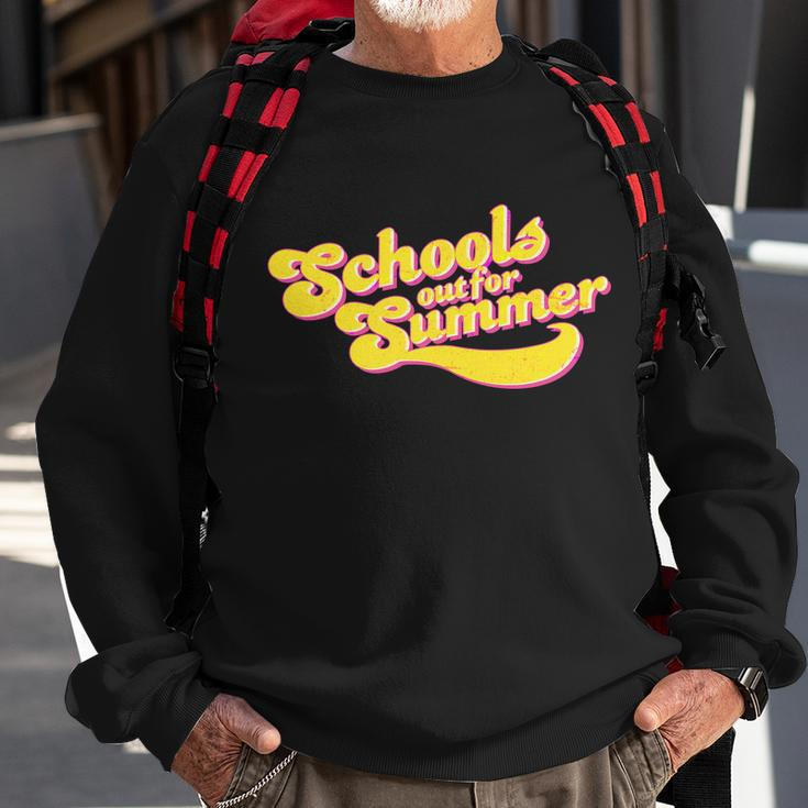 Retro Schools Out For Summer Sweatshirt Gifts for Old Men