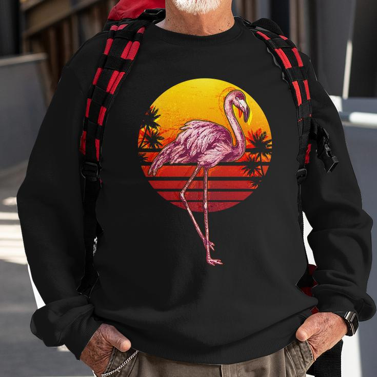 Retro Vintage Flamingo V2 Sweatshirt Gifts for Old Men