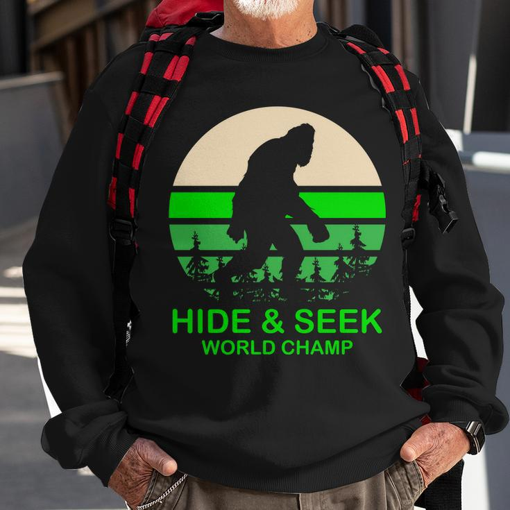 Sasquatch Hide And Seek World Champion V2 Sweatshirt Gifts for Old Men