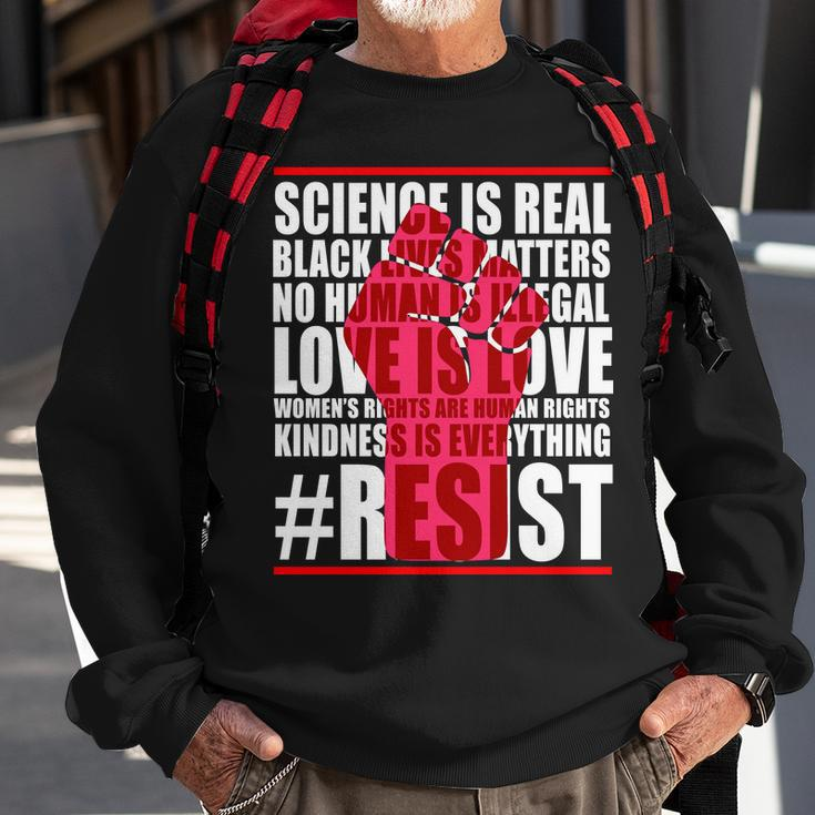 Science Is Real Resist Quote Tshirt Sweatshirt Gifts for Old Men