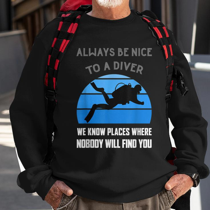 Scuba Diver Funny Quote Love Dive Diving Humor Open Water Sweatshirt Gifts for Old Men