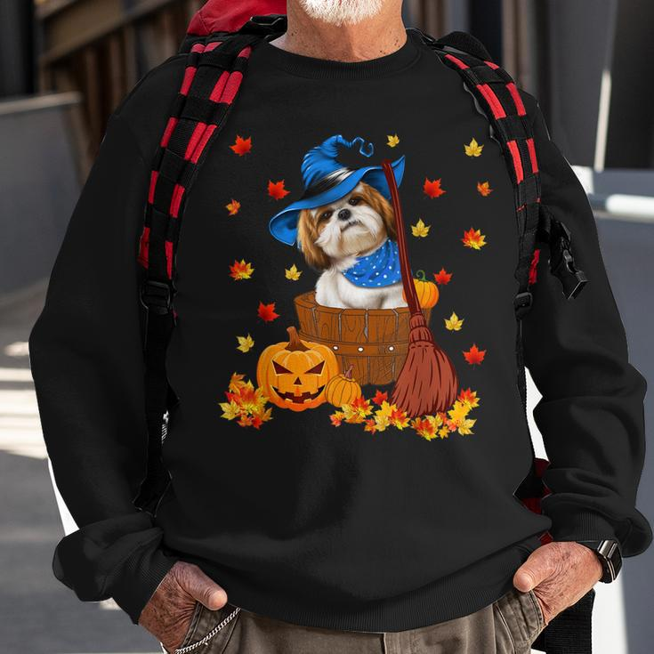 Shih Tzu Dog I Am A Witch - Halloween Sweatshirt Gifts for Old Men