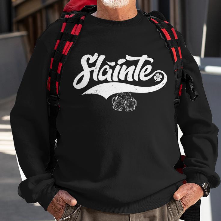 Slainte Irish Cheers Tshirt Sweatshirt Gifts for Old Men