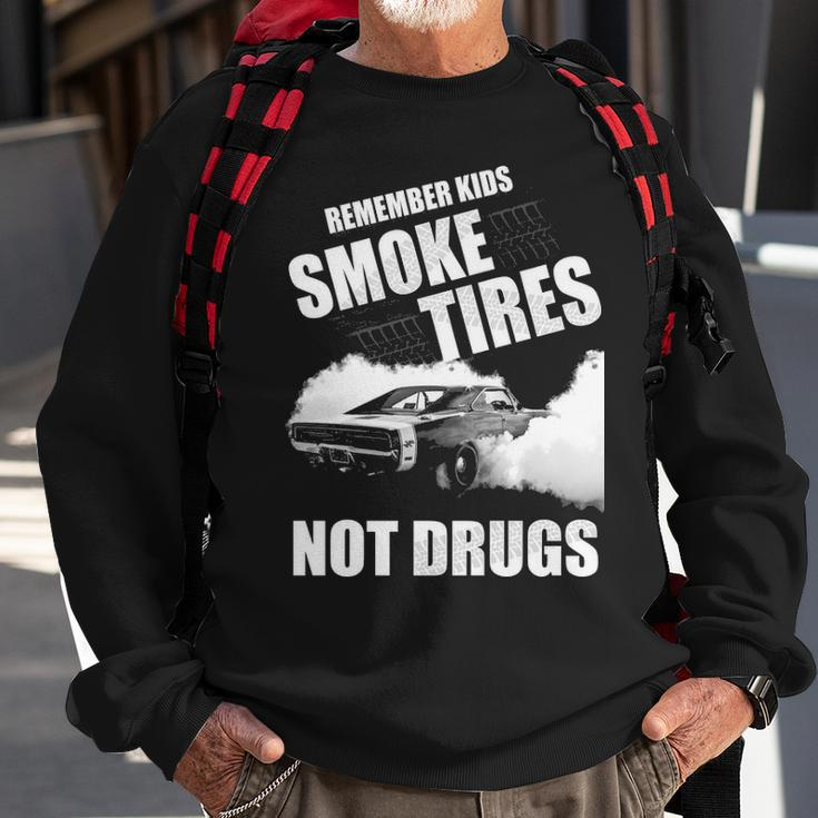 Smoke Tires V2 Sweatshirt Gifts for Old Men